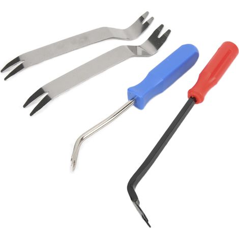 Kit de 4 outils pour le démontage des garnitures de voiture (intérieur, vitres, portières, tableau de bord, autoradio) (1/5)