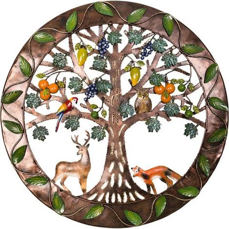 Wandbild „Lebensbaum aus Holz“, Lebensbaum, Familienschild (1/5)