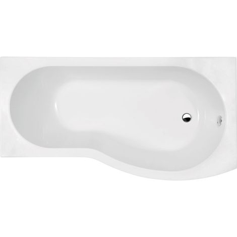 1700 B shaped shower bath R/H
