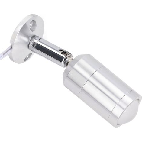 foco LED para vitrina, ángulo ajustable de 180°, cuerpo de aluminio, iluminación suave, para estantes de joyería. (1/5)