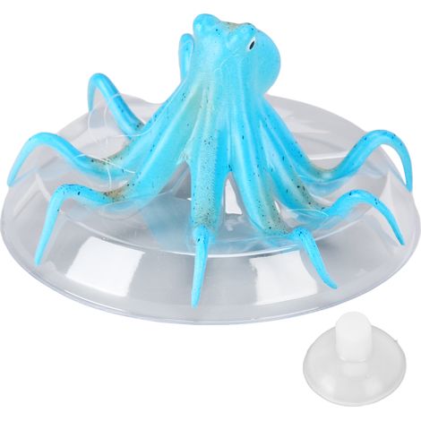 Pieuvre artificielle pour aquarium, aménagement paysager, pieuvre marine, accessoires de décoration marine, bleu (1/5)