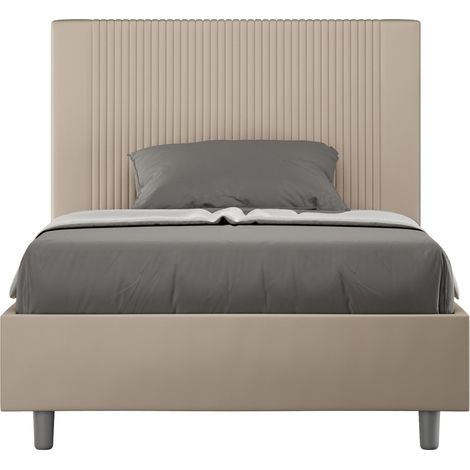 Letto Matrimoniale Extra Large 200x200 cm con Rete Goya Tortora