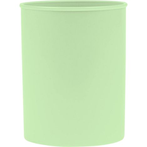 Pot à crayons en plastique 1 pièce vert pastel pour bureau, école, maison et enfants produit en polypropylène Organiseur de bureau et boîte de rangement pour crayons