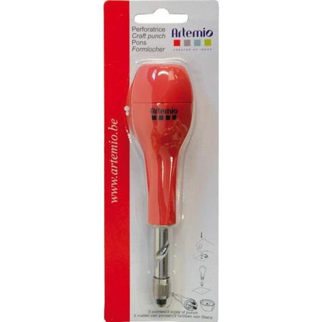 Perforatrice - ARTEMIO - Craft Punch - 3 pointes - 2,3,4 mm - Ergonomique 15 cm (1/3)