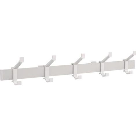 Perchero  de  pared  Alu.F1  ma  plata  5  ganchos  para  sombreros/abrigos  L.730mm (1/2)