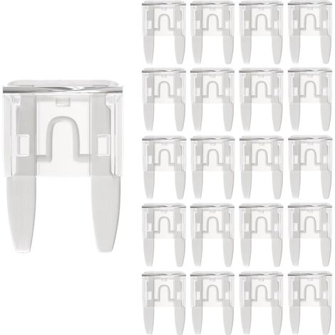 Mini-Sicherungen 25A, 25A, ATM, APM, Flachsicherungen, für Auto, Wohnmobil, Motorrad, LKW (20er-Packung)