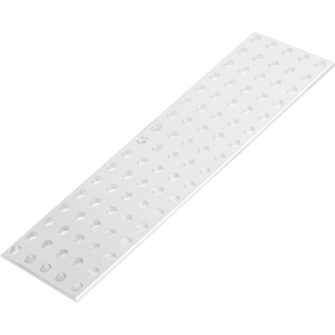 Plaque en aluminium perforée, modèle 3116‑0040‑0136, 40 x 136 mm, 5 x 17 trous, pour fixation et ventilation