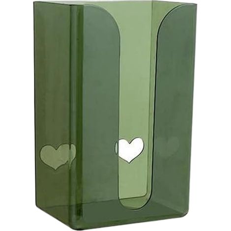 Caja transparente de montaje en pared de 15,2 x 10,2 x 7,6 cm – dispensador rectangular sin perforaciones, cocina