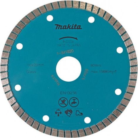 Makita – Disque diamant 85mm pour meuleuse – Alésage 15mm – Coupe nette pour verre et céramique – Utilisation à l'eau