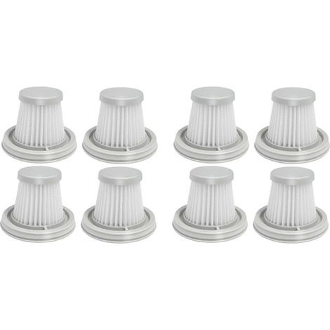Lot de 8 filtres HEPA lavables pour aspirateur portable sans fil Xiaomi Mijia mini : filtres de rechange, accessoires détachés. (1/5)