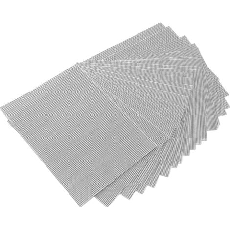 Lot de 20 bandes adhésives de réparation pour moustiquaires de fenêtre, patchs de réparation en fibre de verre pour moustiquaires de porte et de tente. (1/5)
