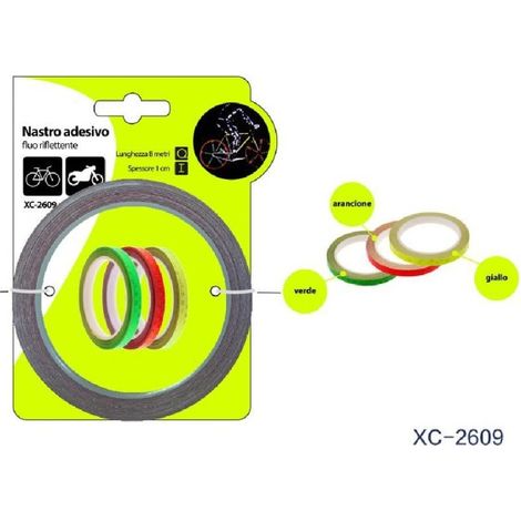 Ruban Adhésif Réfléchissant Fluorescent Pour Moto Et Cyclisme Xc-2609