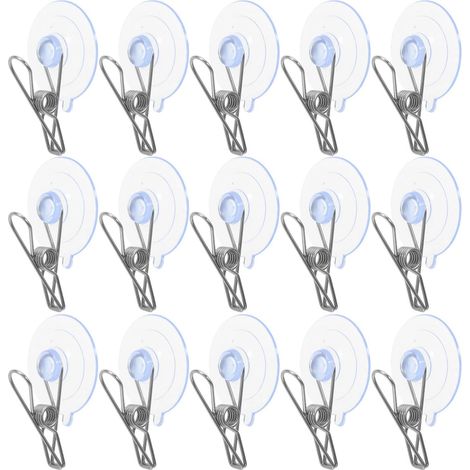 Beavorty Lot de 30 ventouses rondes en acier inoxydable, design (1/5)