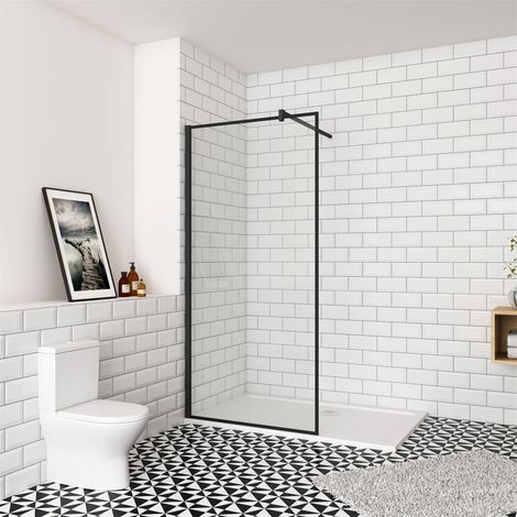 80x200cm 8mm ESG NANO Glas Walk in Dusche Glaswand Duschtrennwand Duschwand (1/5)