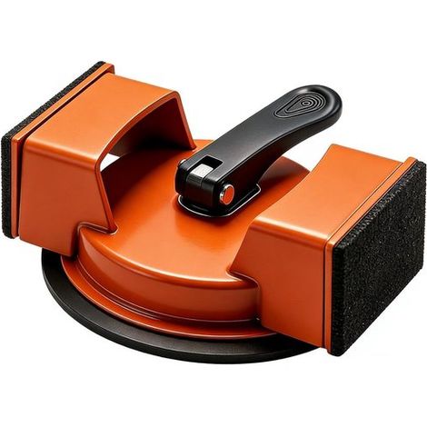 Ventouse à forte aspiration pour carrelage, verre et stratifié, outil de réparation pour sols, parquet et surfaces lisses, pour salle de bain et cuisine, orange (1/5)