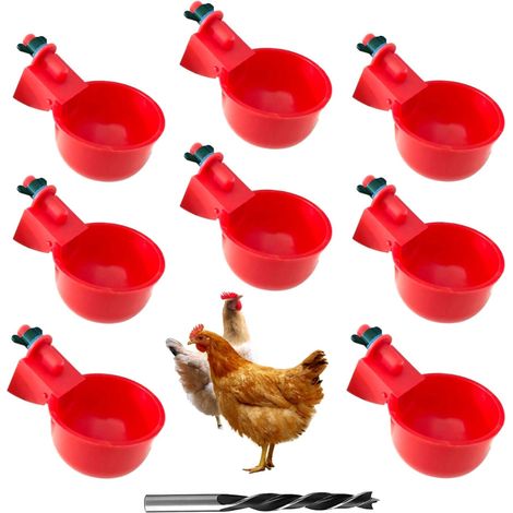 Abreuvoir Automatique - ABS - Pour Poules Canards Oies Volailles - Réapprovisionnement Auto - Lot de 8 (1/5)