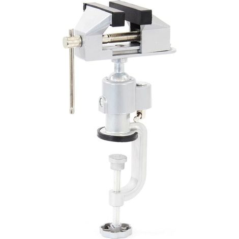 Mini Étau de table pivotant 360° Aluminium Portée 50mm Établi Atelier Serrage Usinage (1/5)