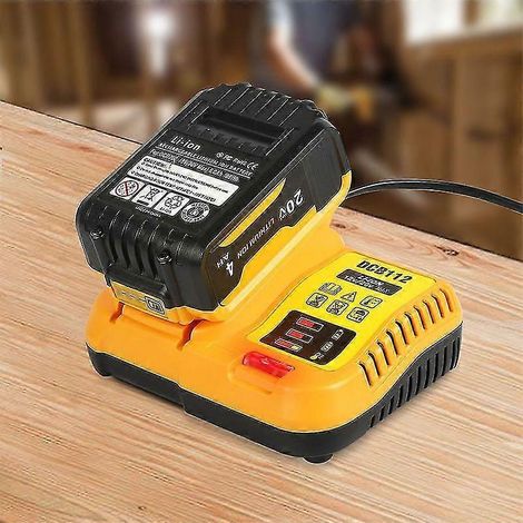 Chargeur rapide DCB112 pour batteries lithium-ion 10,8 V/18 V/20 V d'outils électriques Dewalt