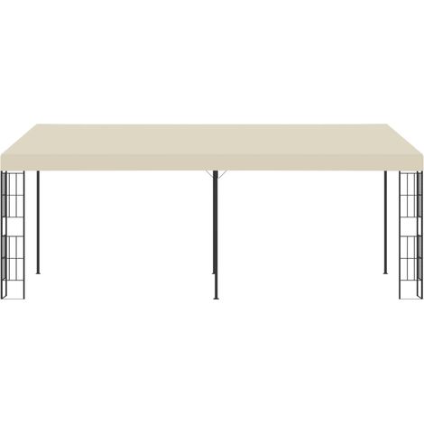 Wandpavillon 3x6 m Creme Stoff