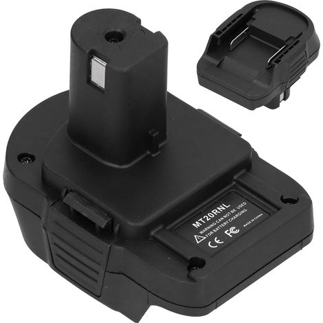 MT20RNL Adapter für Makita 18V BL1830, BL1840, BL1850, BL1860 B Akkus, Konverter kompatibel mit 6 Modellen, Schwarz (1/5)