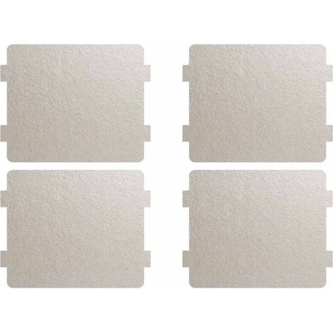 4 Plaques de Mica pour Micro-ondes Universelles - Feuilles Isolantes Thermiques Faciles à Découper, Pièces de Rechange Compatibles avec la Plupart des Modèles (Lot de 4) (1/5)