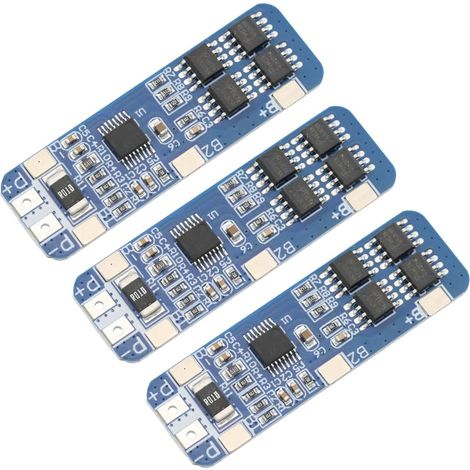 10A Carte de Protection de Batterie Lithium 3S 10.8V 11.1V 12.6V BMS PCB Module de Charge 18650 pour Batterie Li-ION (Lot de 3) (1/5)