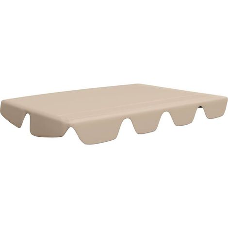 Toit de rechange de balançoire Style Moderne - Recouvrement de remplacement - Beige 150/130x70/105 cm Chic-978901 (1/5)