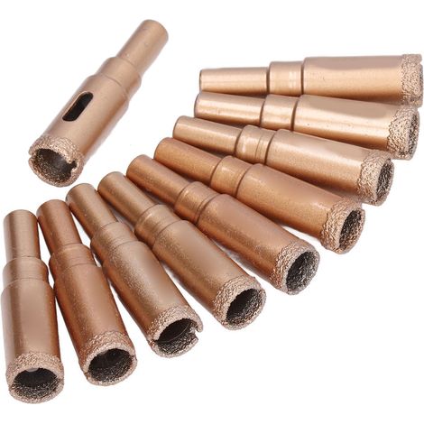 Set 10 Forets Diamant 16mm Scie Cloche pour Marbre Verre Céramique Carrelage (1/5)