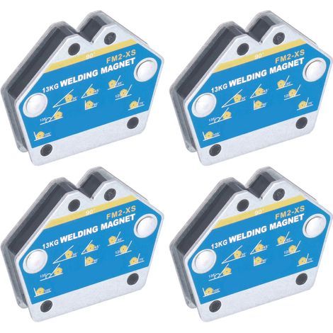 Lot de 4 Positionneurs Magnétiques de Soudage, Fixateur Multi-Angles pour Fer Carré, Outil de Maintien 13KG FM2-XS (1/5)