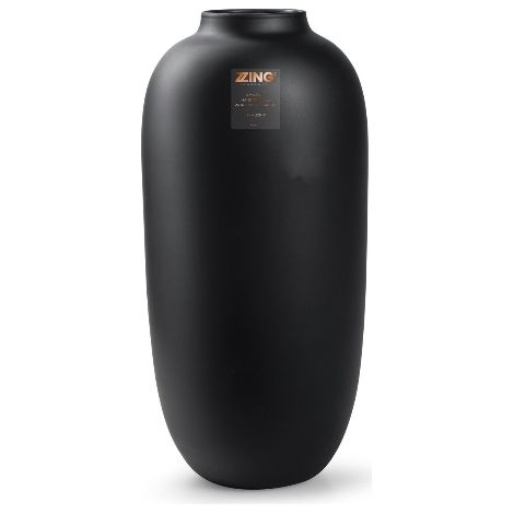 Bloomique - Vase Magret - Vase noir intérieur - Vase en verre - Vase à fleurs - H40 x Ø19 cm - Vase fait main - Emballage renforcé