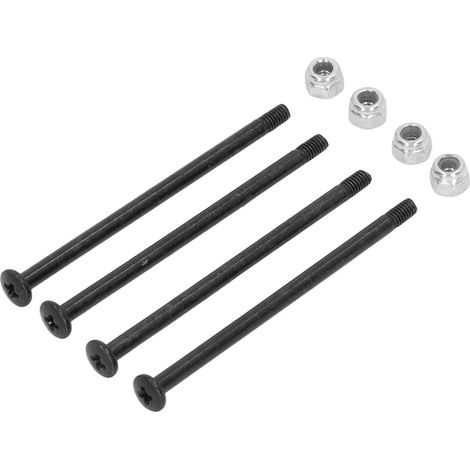 Kit de 4 vis et écrous en acier pour WLtoys 144010, pièces de rechange pour voiture RC.