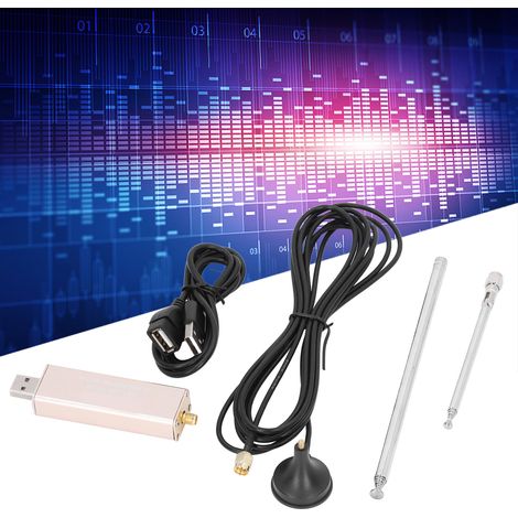 Hochstabiler, breitbandiger, temperaturkompensierter Softwareempfänger mit TCXO (0,1 MHz–1,7 GHz) und ADSB-Haupteinheit für das Luftfahrtband mit Antenne (1/5)