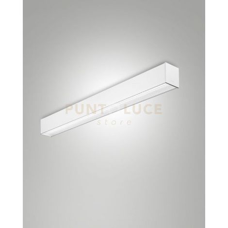 TURNER PLAFONIERA BIANCO A LED 29W 4000K 3570LM PRISMATIC IP40 100CM DIMMERABILE DALI