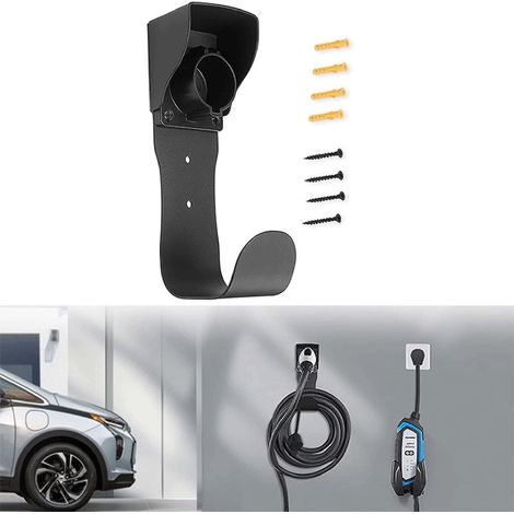 Electric Vehicle Charger Stand Wall Mounted Solid Material Base For Electric Vehicle Charging (1/5)