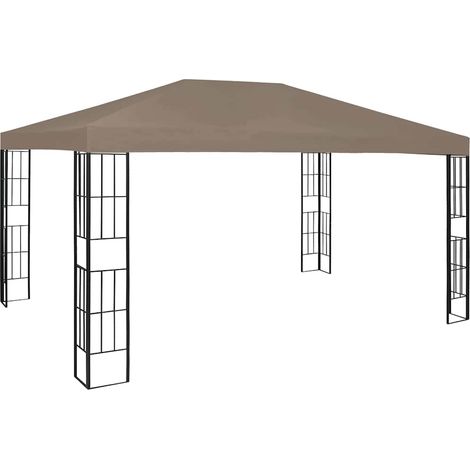 vidaXL Belvédère 4x3 m Taupe (1/5)