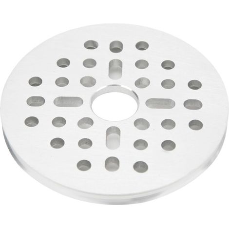 Poulie de courroie ronde en alliage d'aluminium, fixation par bride, 14mm d'alésage, roue d'entraînement PD 64mm, fonctionnement silencieux.