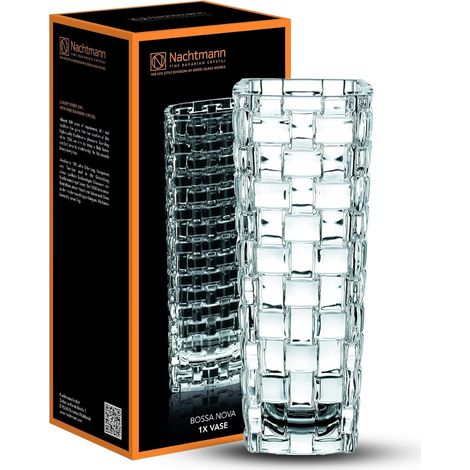Vase en Verre Cristal 16 cm Vase à Fleurs Décoration de Table Passe au Lave-Vaisselle (1/5)