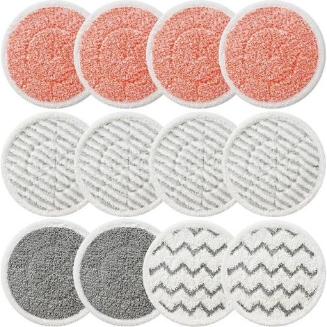 XKITP7000 – Lot de 12 tampons de Rechange pour Balai Vapeur Shark S7001 S8201 S8001 S7201 S7000 S7000AMZ S7001TGT Series – Tampons de Balai à récurer à Vapeur et à récurer Tout-en-Un, modèle de pièce (1/5)