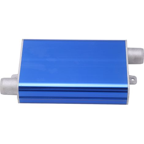 Tuyau d'échappement silencieux 24mm en alliage d'aluminium pour chauffage de stationnement Eberspacher Airtronic D2 D4 D4S - Silencieux droit bleu (1/5)