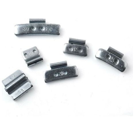Lot de 225 masses d'équilibrage en acier 5-30g – Galvanisées pour axes en aluminium – Boîte d'assortiment empilable - 5-10-15-20-25-30g (1/4)
