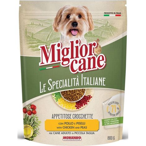 MIGLIOR CANE ADULT SPECIALITÀ MINI CROCCHETTE POLLO E PISELLI 800 G PER TAGLIA PICCOLA