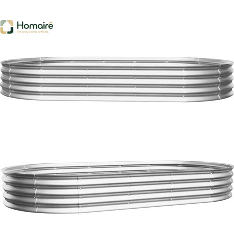 Metall, grau, in grau 243,8 x 122 x 30,5 cm HOMAIRE (1/5)