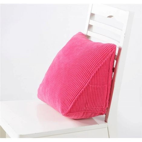 Coussin triangulaire pour lit et canapé - coussin de lecture confortable, soutien lombaire-AquaForge (1/5)