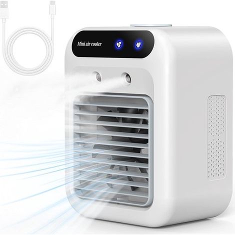 Condizionatore d'aria portatile,con funzione di raffreddamento e deodorizzazione,capacità di 500 ml,2 velocità,2 impostazioni di nebulizzazione (1/2)