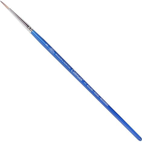 Winsor & Newton Cotman 5301002, Pennello, Legno, Nr. 2 - 1,8 mm, Rund - Pinsel, kurzer Stiel, Blu (1/5)