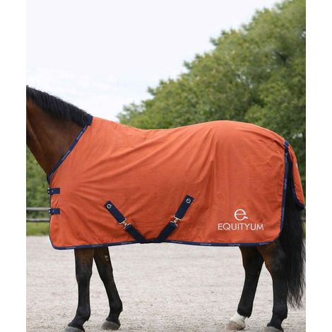 145 CM, rame: Coperta per cavalli in cotone resistente e traspirante modello Tecla