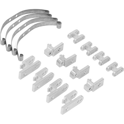 Ressort de Suspension en Aluminium pour Voiture RC WPL B4, Ressort à Lames Argenté 1/16 (1/5)