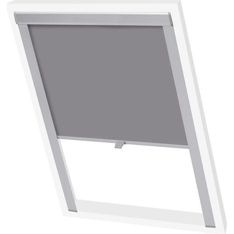 Store enrouleur occultant, Store jour nuit, Rideau occultant Isolant et Thermique Gris F06 MAE7965 (1/5)