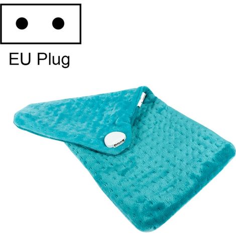 30x60cm Couverture électrique multifonctionnelle de contrôle de température intelligente, couleur: bleu paon (prise UE) (1/5)
