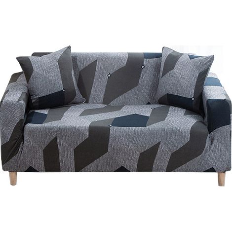 Housse canapé 3 places intégrale universelle tout-en-un élastique, anti-poussière pour canapé en cuir, toute saison 190‑230 cm (1/5)